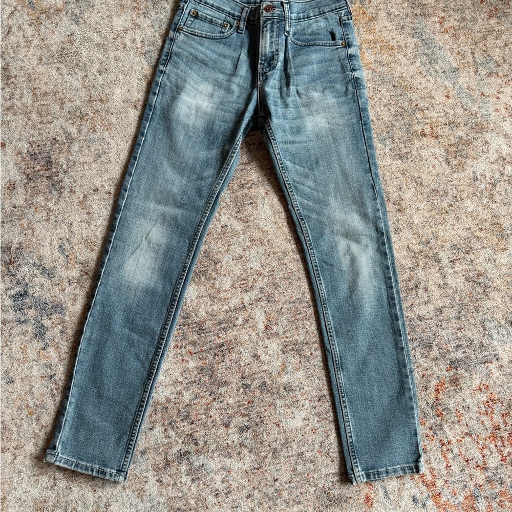 Signature by Levi Strauss Men's Light Blue Skinny Jeans 28”x 29”